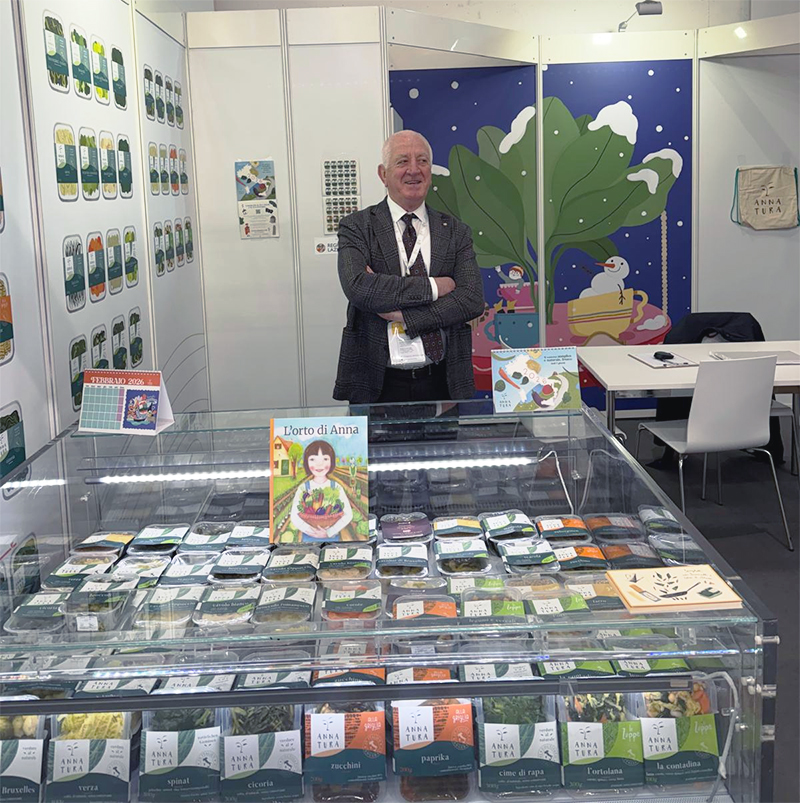 Fiero Innocenzi presso lo stand di Annatura, Fruit Logistica 2026